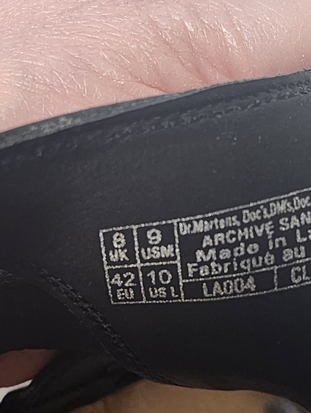 Dr Martens Archive Fisherman Womens Black Leather Dual Buckle Sandel Size 10 - Picture 13 of 13